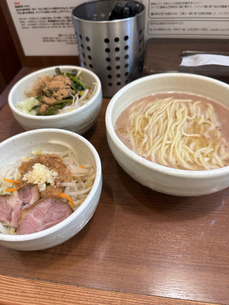 「らーめん+スタベジ+シビベジ」@麺処 一笑の写真