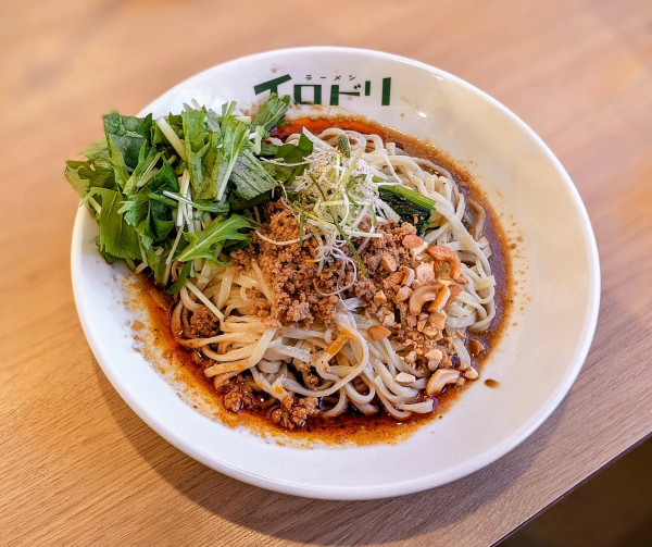 「汁なし黒酢担々麺【限定】」@ラーメン イロドリの写真