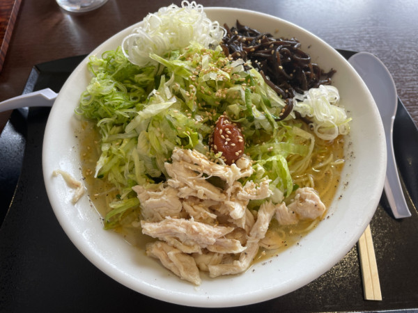 「冷やしラーメン（大盛り）」@麺屋 川匠の写真