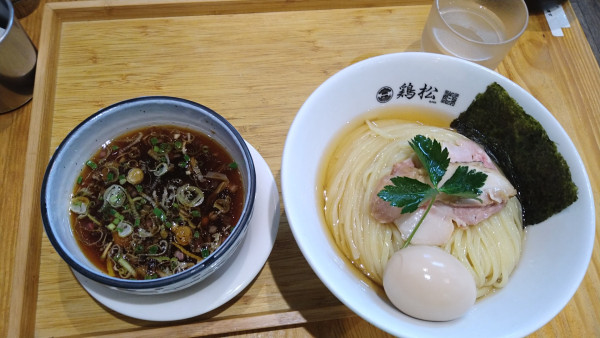 「味玉つけ麺大盛り」@淡麗醤油らぁ麺 鶏松の写真