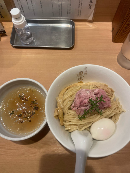 「限定　しじみ冷やしつけ麺」@らぁ麺 鳳仙花の写真