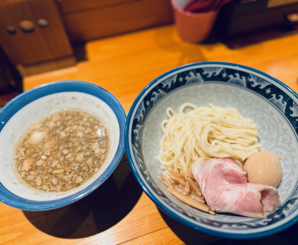 「煮干味玉つけ麺（￥1100）」@背脂煮干し中華そば 和市 大崎店の写真