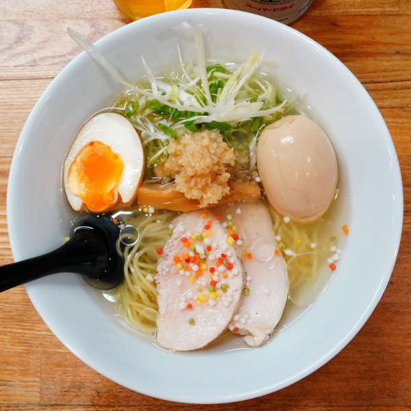 「【限定】冷たいジンジャーヌードル＋味玉」@亀戸ジンジャーヌードルの写真