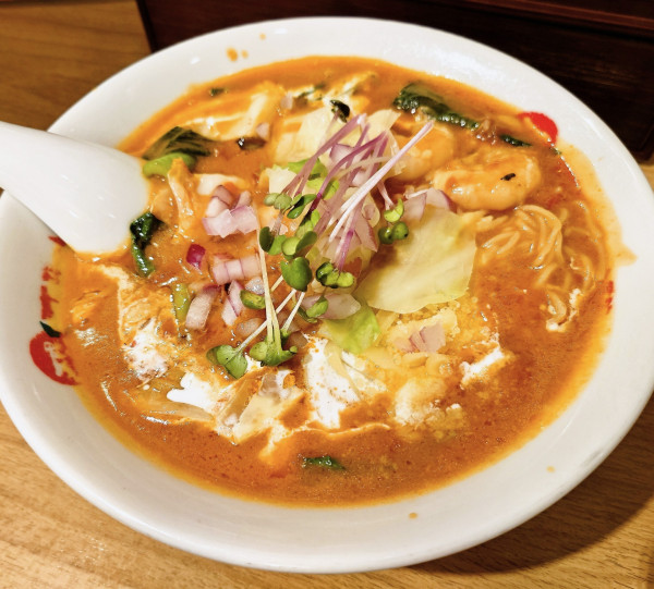 「濃いエビクリ」@太陽のトマト麺 上野広小路支店の写真