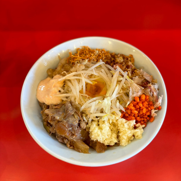 「「濃厚まぜそば」スタメン」@スタミナフェアの写真