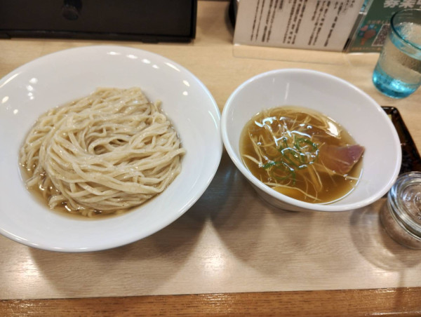 「限定・昆布水つけ麺（鶏・白）」@麺屋 いちょうの写真