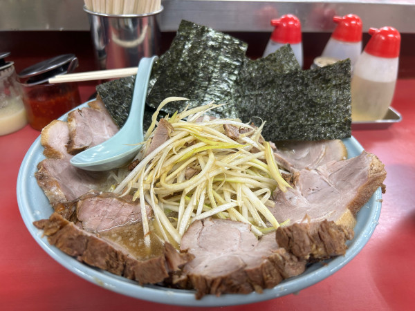 「ネギコテチャーシューメン　のり　カタコイオオ」@ラーメンショップ 石下店の写真