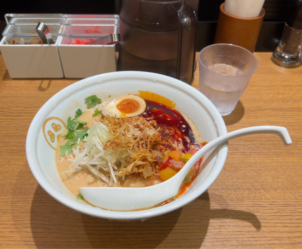 「冷やし担々麺 パクチー🌿」@TOKYO豚骨BASE MADE by 博多一風堂 ペリエ千葉店の写真