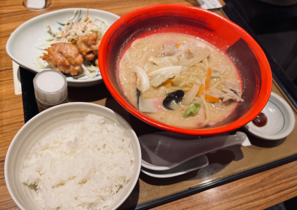 「コク旨ちゃんぽん定食（￥980）」@やよい軒 浅草田原町店の写真