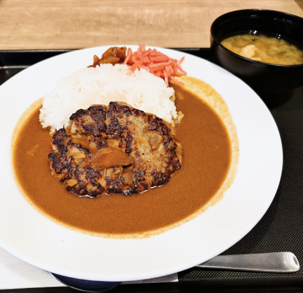 「ハンバーグチキンカレー」@松屋・松のや 柏松葉町店の写真