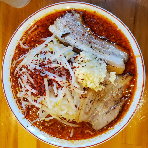 「辛マンモスラーメン」@泪橋 溝の口店の写真