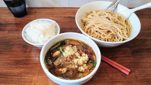 「スタミナつけ麺＋具増し･半ライス」@MARU喜の写真