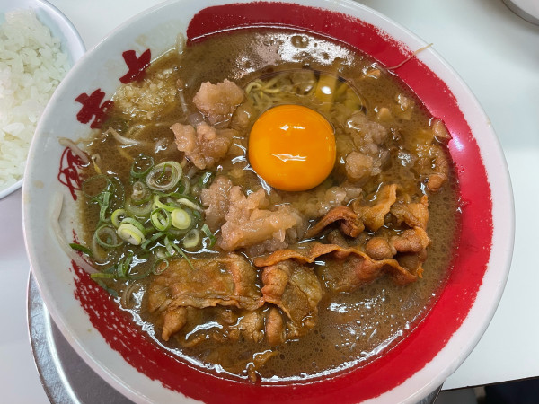 「東大ラーメンこってり豚スラ肉増し」@ラーメン東大 大道本店の写真