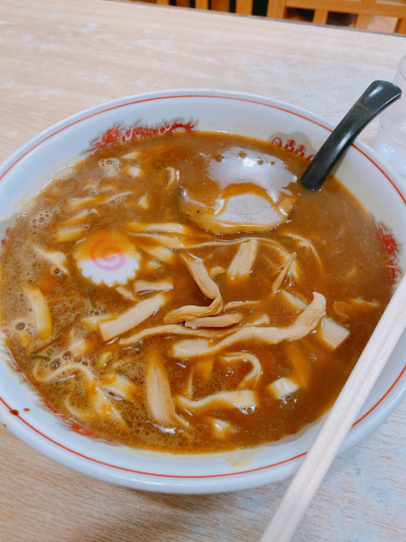 「ヒモカレーラーメン」@大黒庵 本店の写真