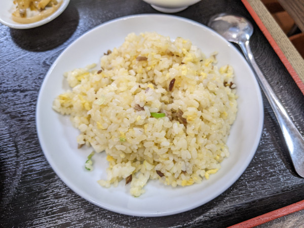 「豚肉野菜タン麺(半チャーハン付き)：790円」@中華料理 錦園の写真