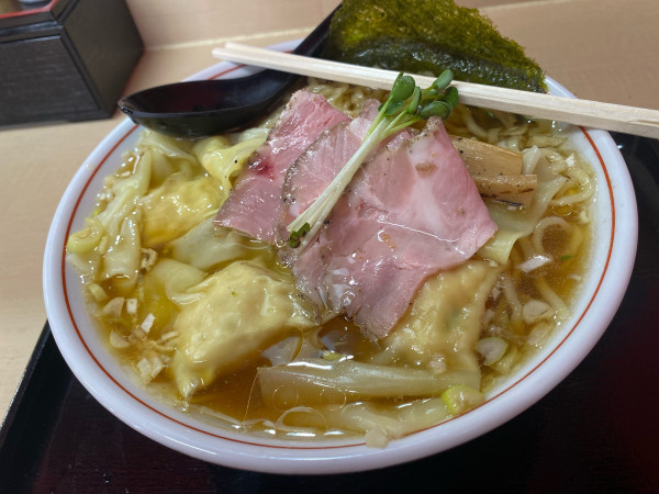 「ワンタン麺　ランチ大盛り無料」@手揉み中華そば いしまの写真