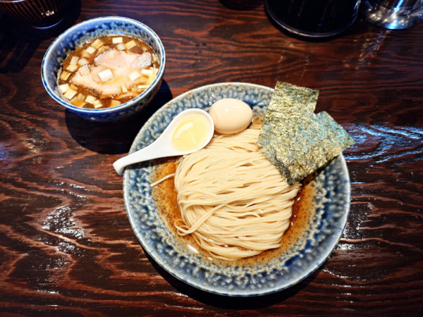 「特製昆布水つけ麺 並(醤油)」@中華蕎麦 柳の写真
