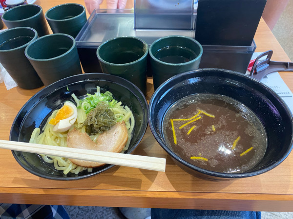 「昆布水つけ麺」@無添くら寿司 福山東深津店の写真