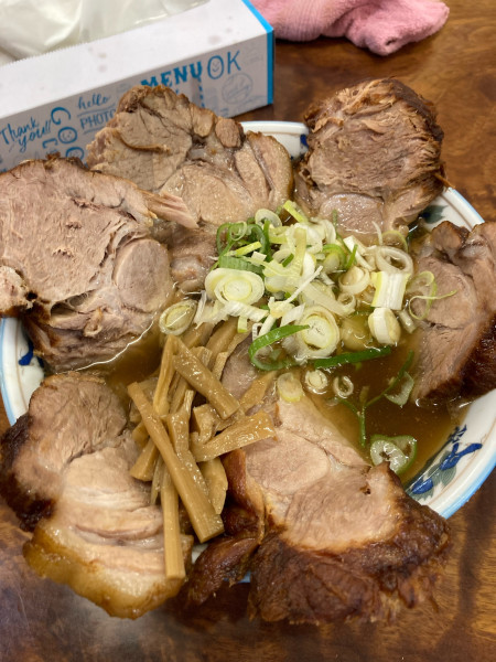 「チャーシューメン　1150円」@ラーメンハウス 東寺町店の写真