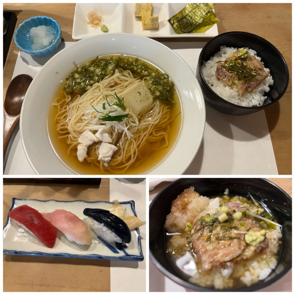 「冷やし鯛「だし」がけ生姜醤油風味 500円」@吉野寿司の写真