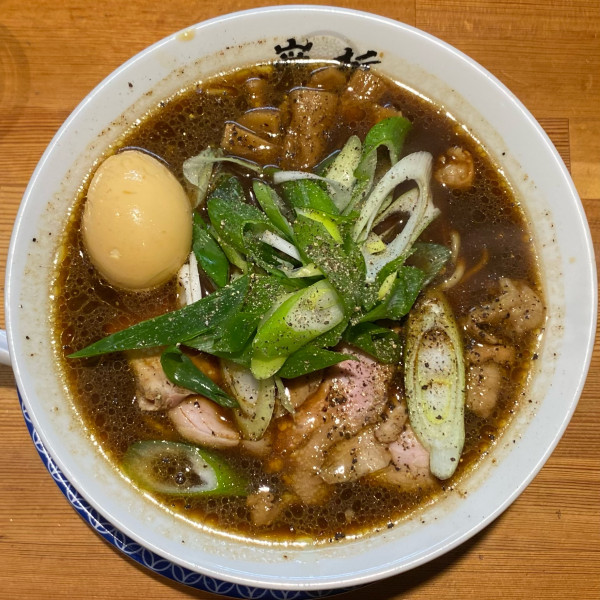 「マルチョウそば ¥1,300 半熟煮玉子 ¥150」@ラーメン 巌哲の写真