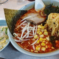 セット からし麺(790)＋半チャーハン(200)