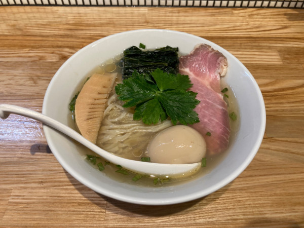 「味玉冷やし貝塩らーめん」@らーめん 改の写真