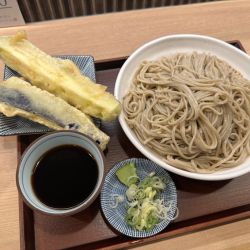 大もり蕎麦(600円)+茄子天(200円)