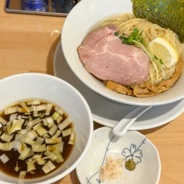 「【限定】昆布水しょうゆつけそば 1,100円」@麺屋壱心の写真