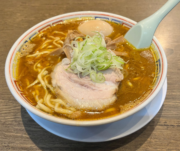 「カレー中華ソバ　+味玉」@丸中華そばの写真