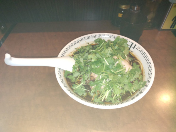 「パクチースパイスラーメン　1230」@スパイス・ラー麺 卍力 秋葉原店の写真