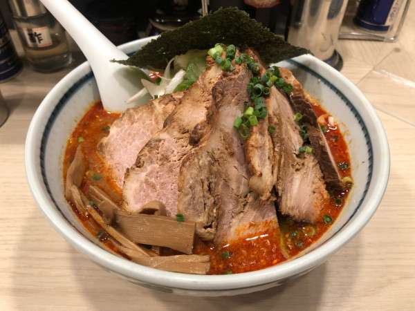 「ネギチャーシュー辛味噌大1200」@らーめん はな火屋の写真