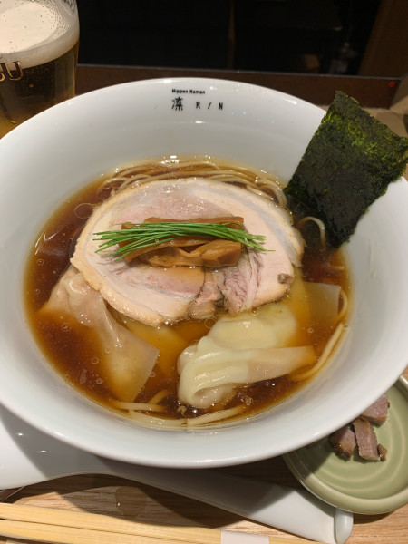 「わんたん醤油らぁ麺」@NIPPON RAMEN 凛 TOKYOの写真