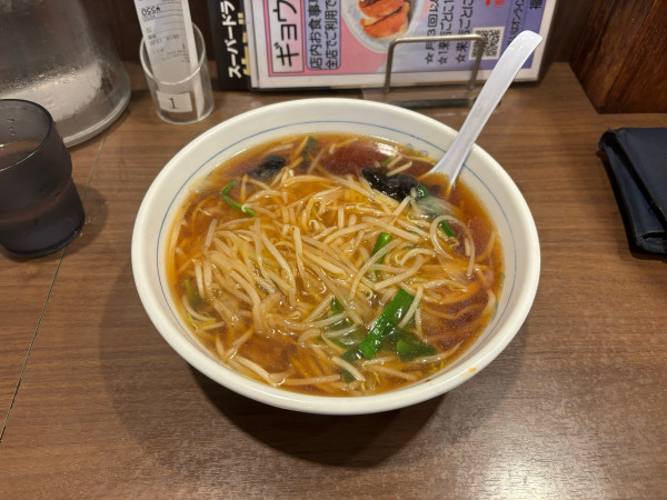 「もやしラーメン（550）」@福しん 大久保駅前店の写真