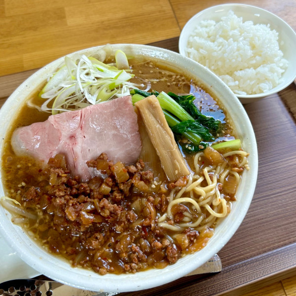 「味噌ラーメン＋サービス半ライス」@めん屋 正よしの写真