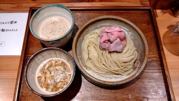 「つけ汁2種 つけめん_1250円」@あいだやの写真