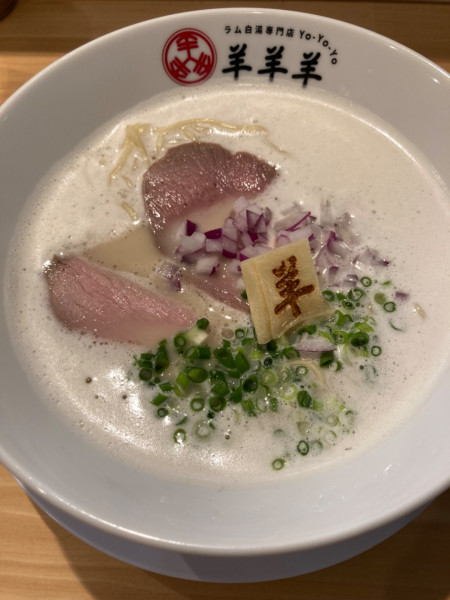 「ラム白湯ラーメン¥950」@ラム白湯専門店 羊羊羊の写真