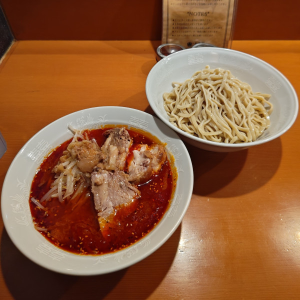 「紅のつけ麺」@麺屋 長次郎の写真