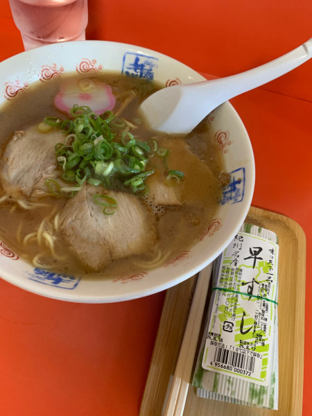 「中華そば＋早すし（鯖すし）」@井出商店の写真