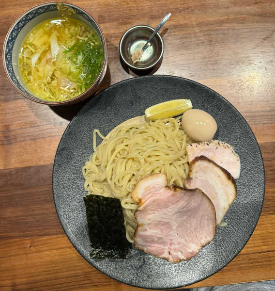 「淡麗特製つけ麺（塩）」@自家製手もみ麺 鈴ノ木の写真