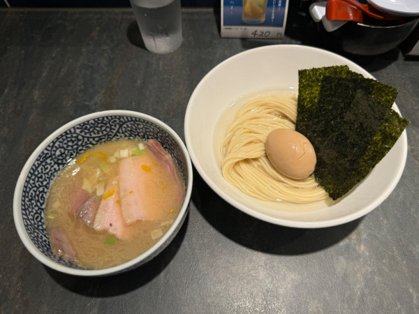 「塩 特製昆布水つけ麺」@中華そば 森庵の写真