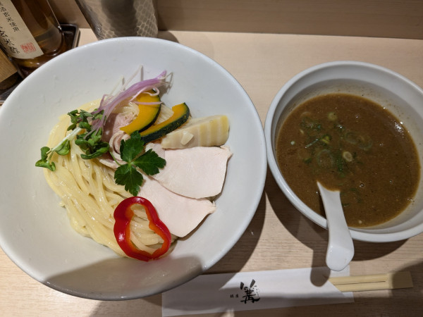 「濃厚煮干つけＳｏｂａ大1300円」@銀座 篝 Echika池袋店の写真