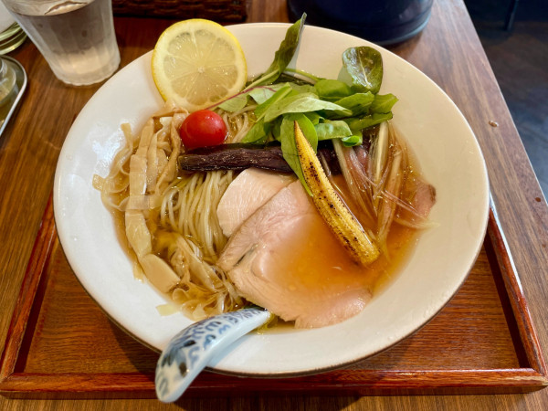 「Ramen 冷 魚介だし汁」@メンドコロ Kinariの写真