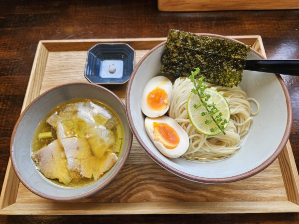 「特製昆布水つけ麺（塩）」@KUMAGAYA RAMEN STANDの写真