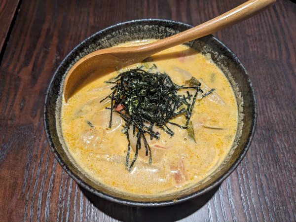 「イタリアンラーメン　1450円」@四万温泉 柏屋カフェの写真