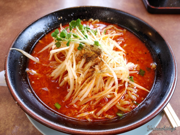 「大辛ラーメン（1,090円）、おろしニンニク（30円）」@くるまやラーメン 吹上店の写真