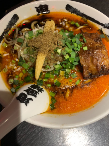 「肉増しカラシビ味噌ラーメンカラ普通シビマシ」@カラシビ味噌らー麺 鬼金棒 池袋店の写真