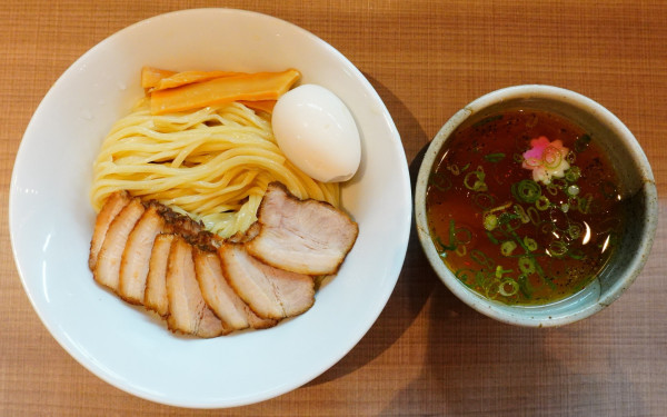 「味玉 肉つけそば 並盛(180g)」@肉そば 藍の写真