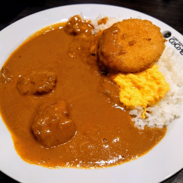 「バターチキンカレー」@カレーハウスCoCo壱番屋 東京メトロ六本木駅前店の写真