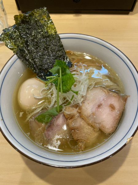 「特製軍鶏そば 塩」@麺庭 つむぎの写真